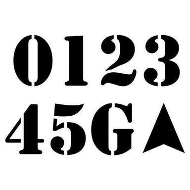 Football Field Numbers Stencil Set