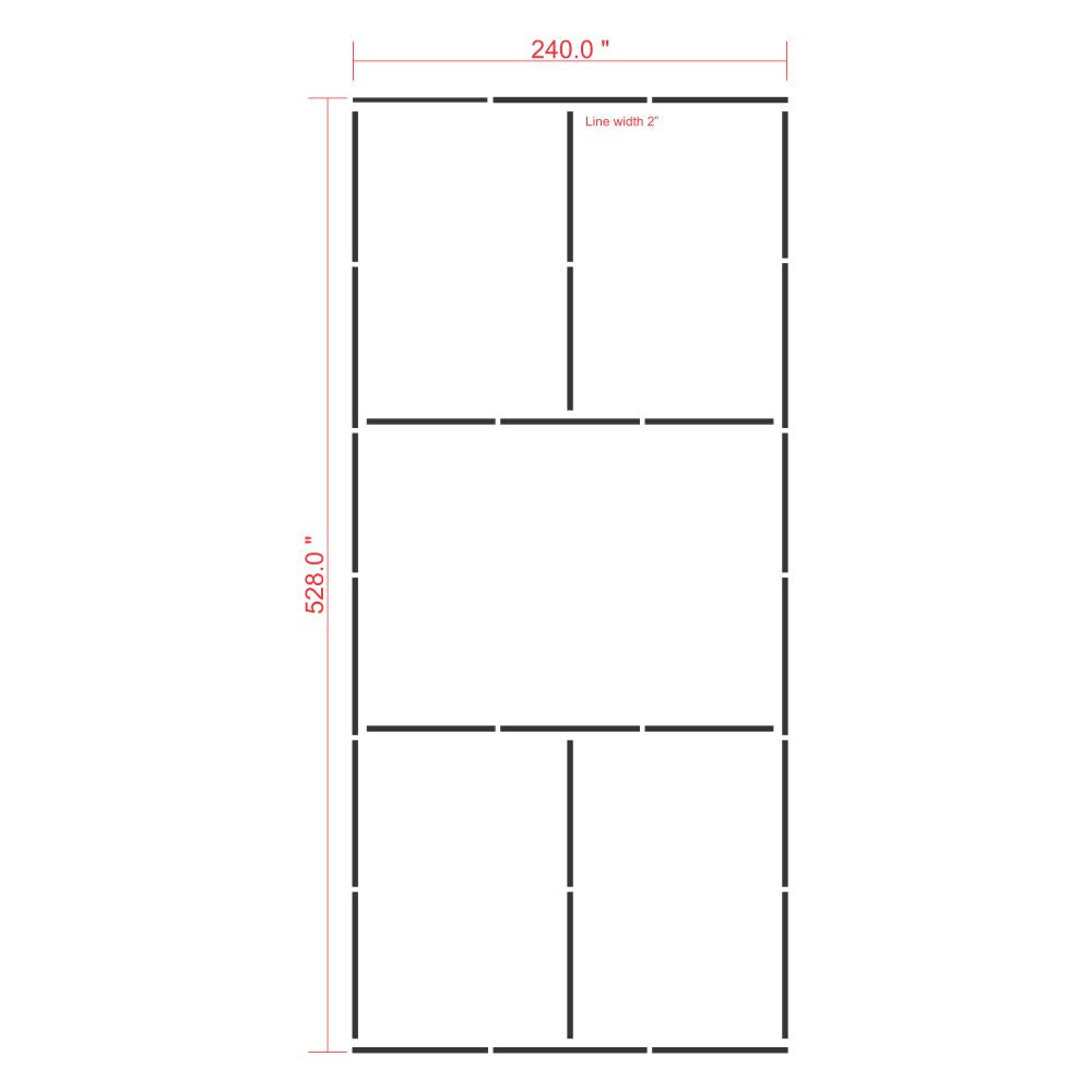 Pickleball Court Stencil Set Stencil Ease