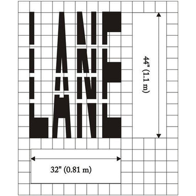 96 MUTCD Alphabet Kit Stencil — 1-800-Stencil