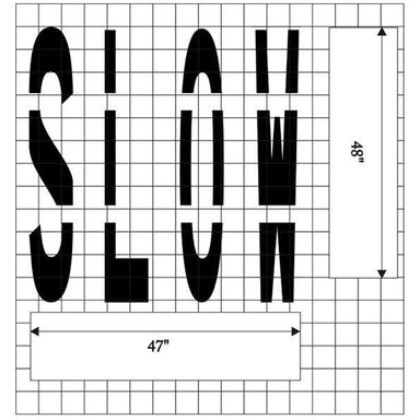 Pavement Stencil Signs, SKU: ST-0081