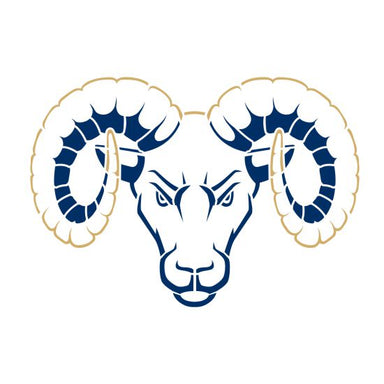 Ram Head 1 Mascot Athletic and Field Stencil