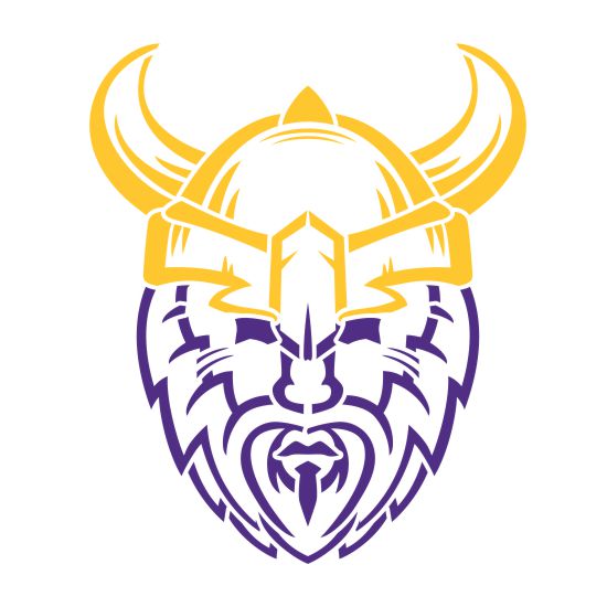 vikings head mascot athletic stencil