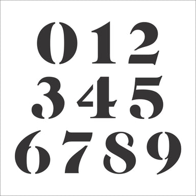 Number Stencils Set 0-9 Military Style Number template Size 50mm 2