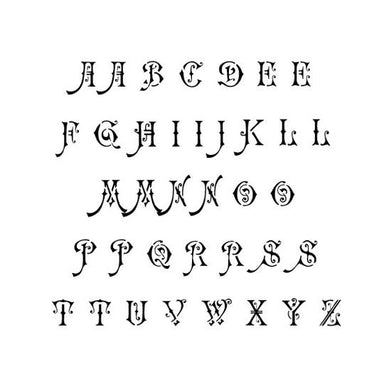 Olde Old English Font Alphabet Custom Stencil