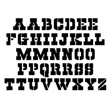 Varsity Font, Letter Stencils and Number Stencils