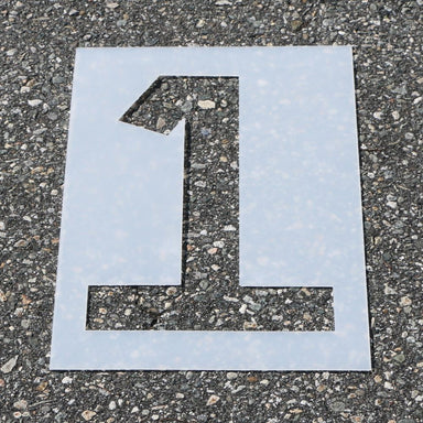 Individual Numbers, Parking Space Numbering SystemNumber 7 / 1/8 inch  Contractor Grade LLDPE / 12