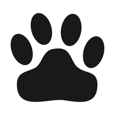 wolf paw print stencil