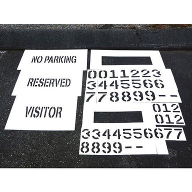 Football Field Numbers Stencil