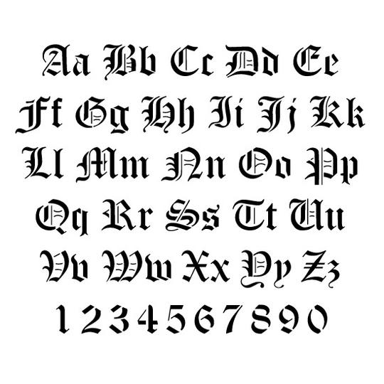 old english cursive font