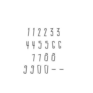 Caslon Number Stencil Set | Value Pack