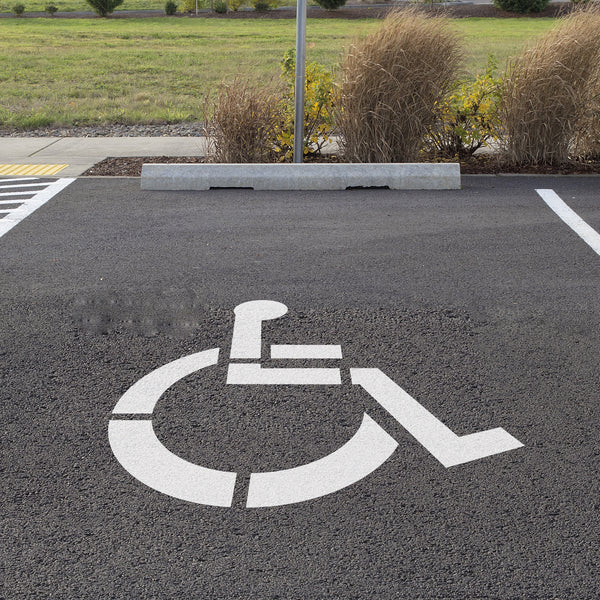 Handicap Parking Stencil for Parking Lots