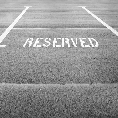 Reserved Parking Stencil