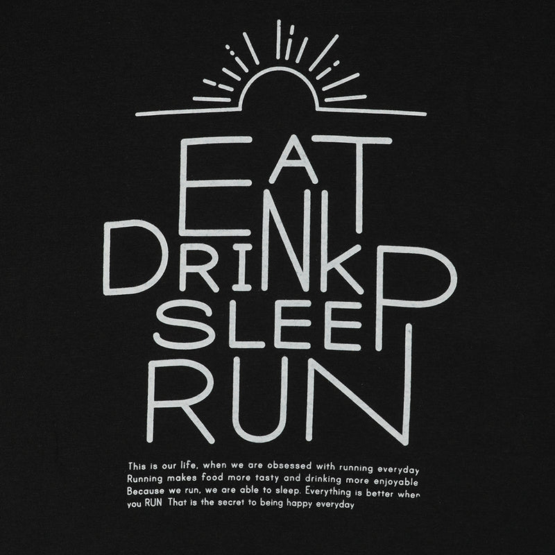 Eat Drink Sleep Run Sunrise Tee Black Runtrip Store