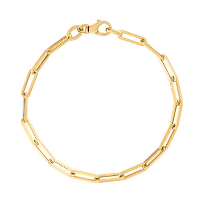 14KT GOLD SMALL LINK BRACELET FOR CHARMS – Jewels by Joanne