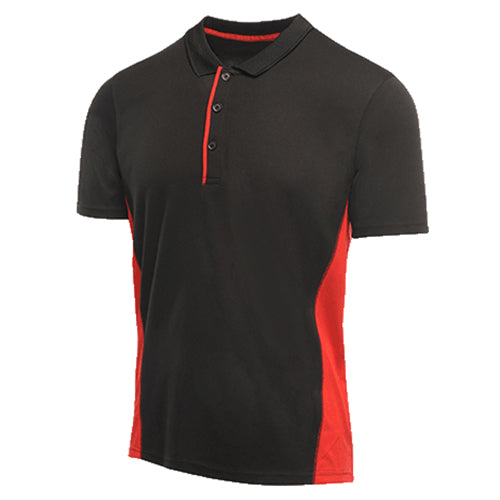 Mens Regatta Salt Lake Polo T-Shirt - TRS160 Black [S]
