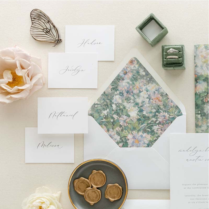A comprehensive wedding stationery checklist from wedding signage and stationery boutique Lily & Roe Co.