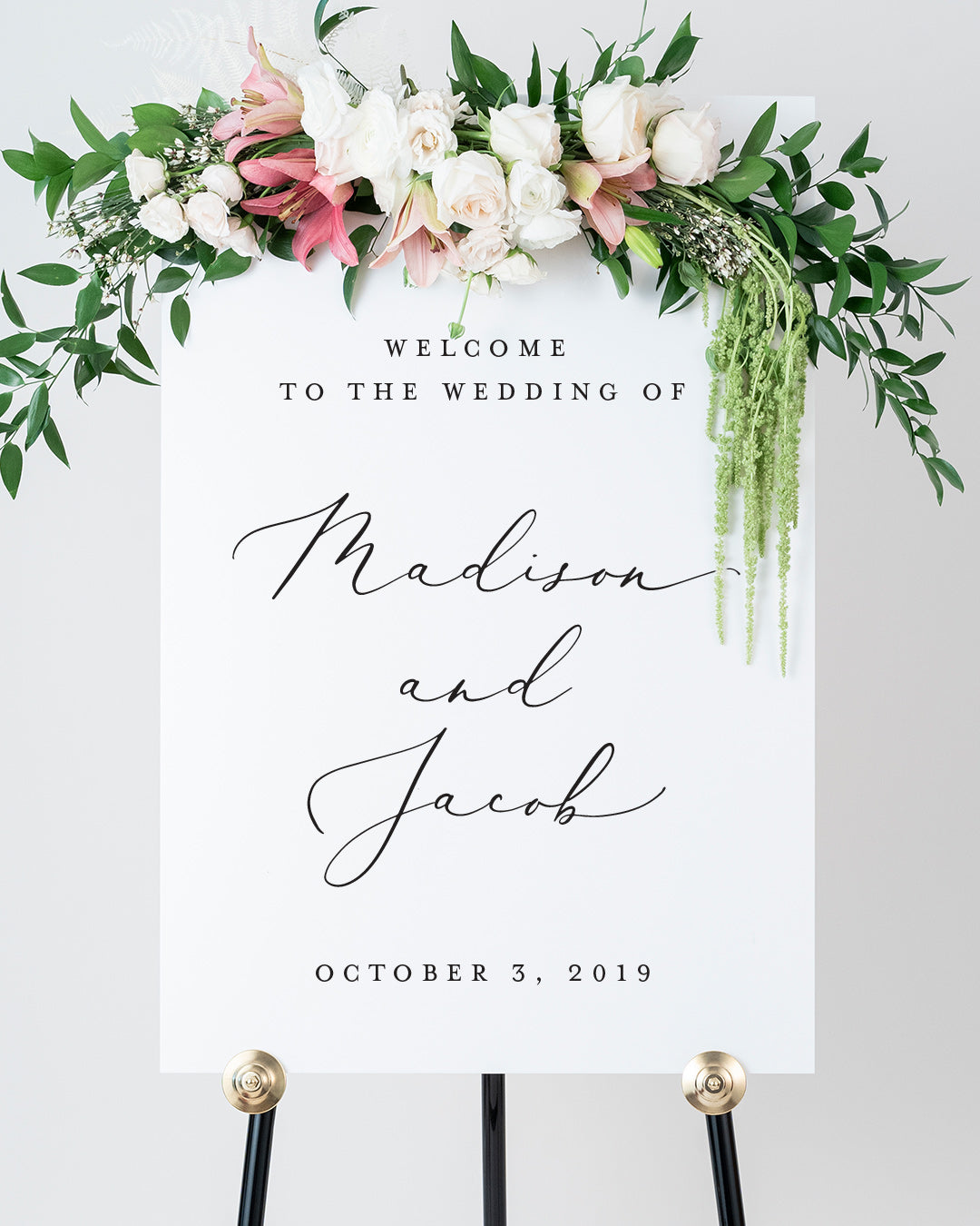 Welcome to Our Wedding Sign | The Madison - Lily & Roe Co.