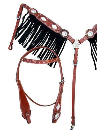 western headstall breast collar set