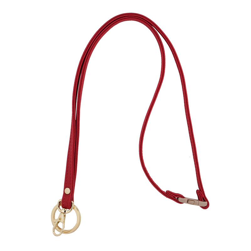 Mix & Match Lanyard - Red with Gold Accents – Clear Stadium Bags by ...