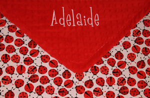 ladybug baby blanket