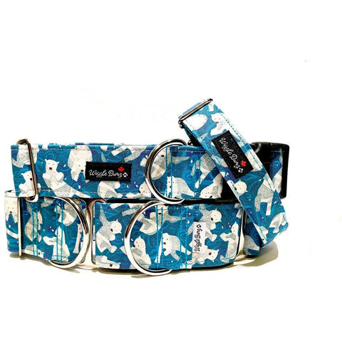 Polar Bear Splash Dog Collar - BigPawShop.ca