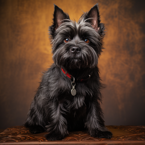 une femelle noire cairn terrier