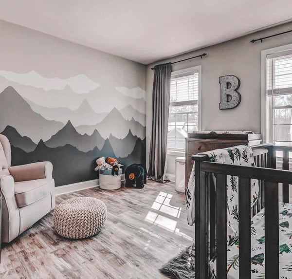 mountain themed baby room