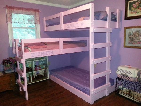 unicorn bunk bed with slide