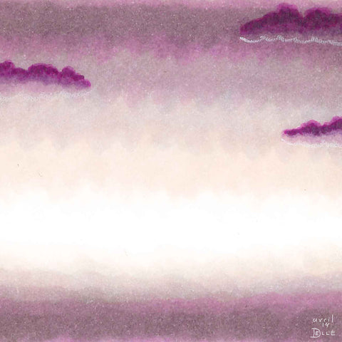 picture of violet morning sky with purple clouds