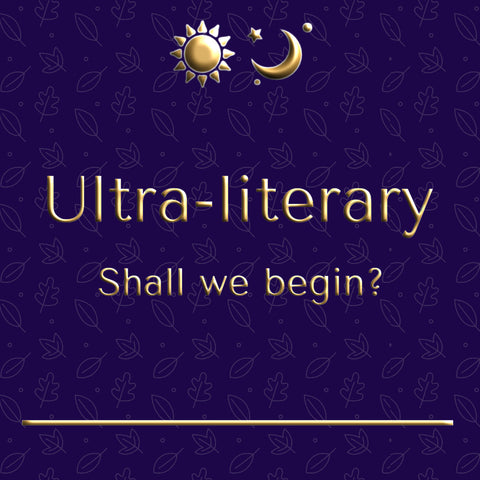 image of the word Ultra-literary on a dark background