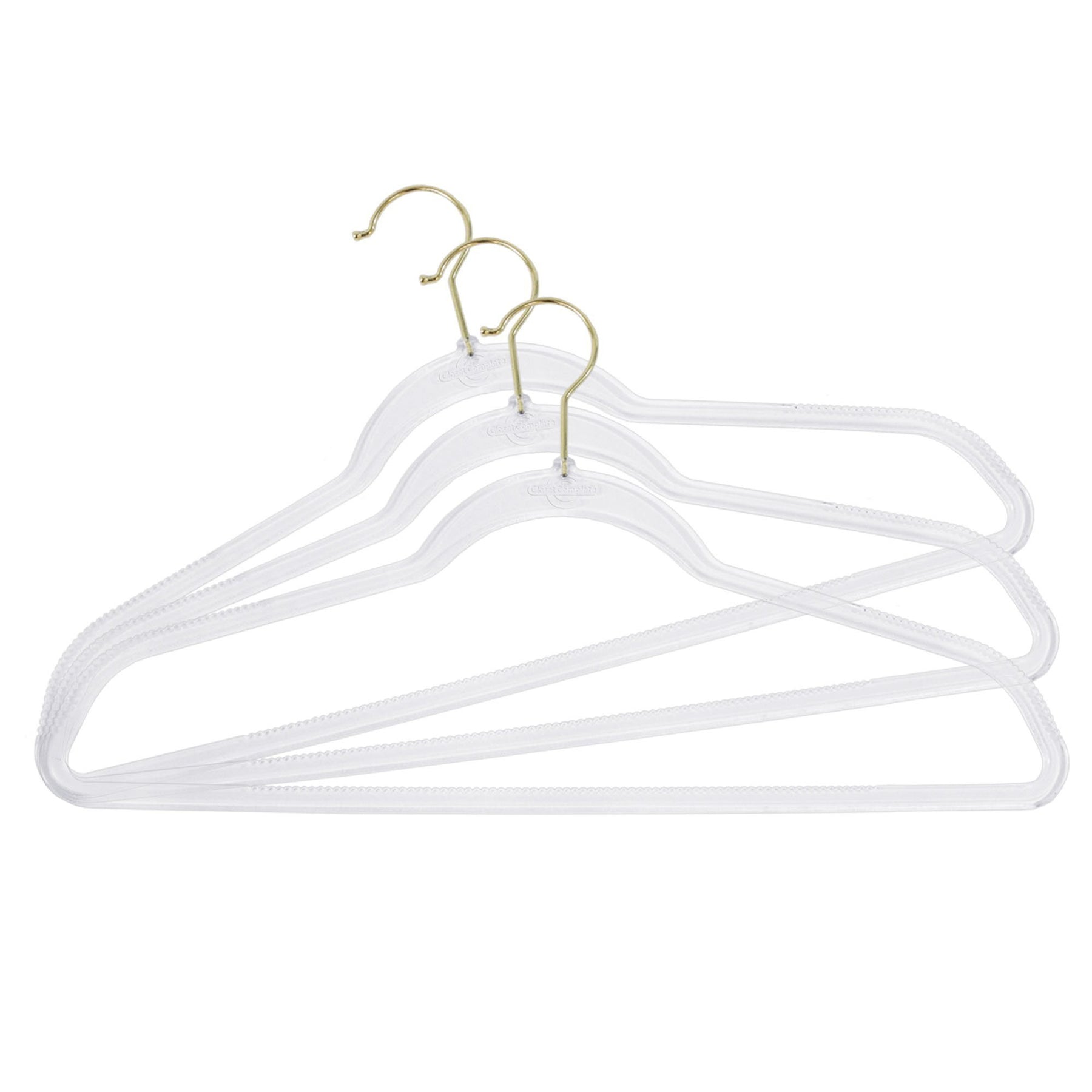 40 45cm Non Slip Hangers Glitter Transparent Hanger Plastic Clothes Hanger  Invisible Wardrobe Washing Hanger Wholesale QW8988 From Easy_deal, $1.69