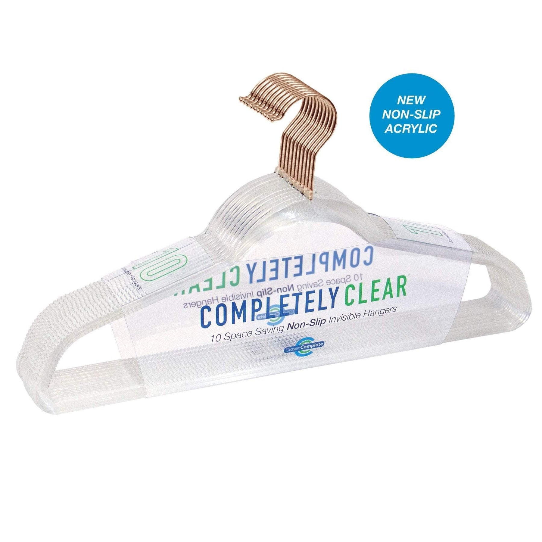 Kid's Slim Hanger Clear Pkg/10, 11-7/8 x 1/4 x 8-1/4 H | The Container Store