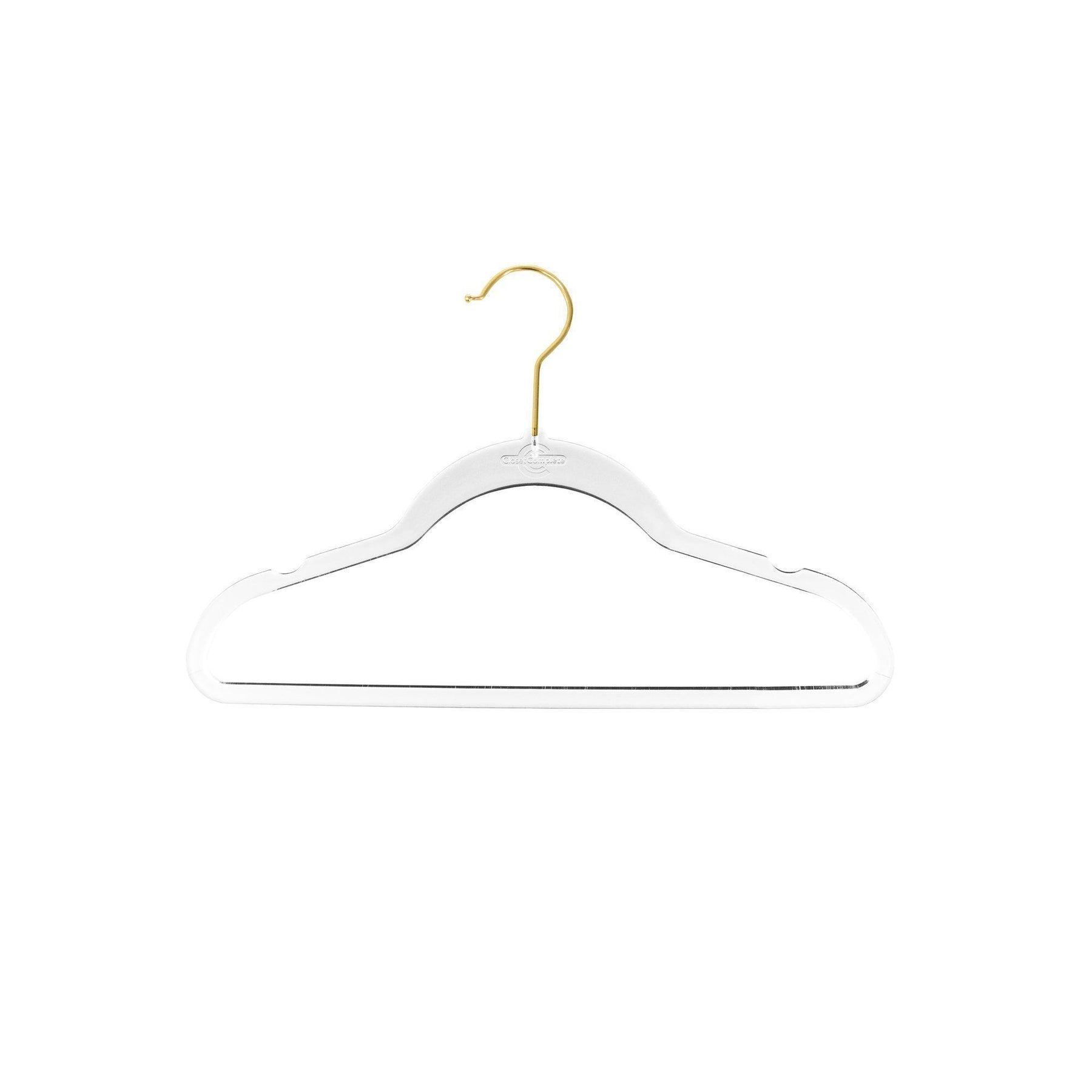 Luxury clear Acrylic Transparent Clothes hanger with clear plastic