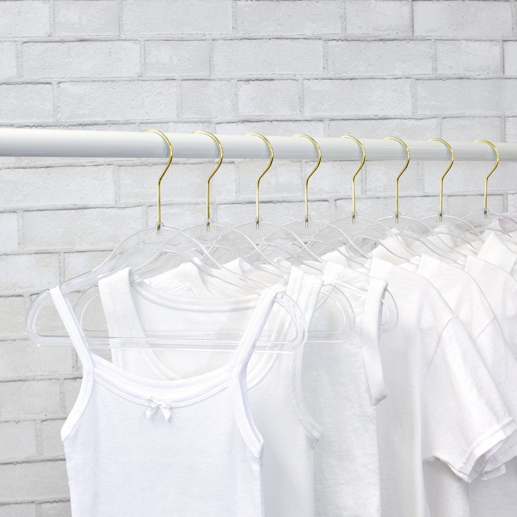 Invisible Hangers with Clips  Space Saving Completely Clear