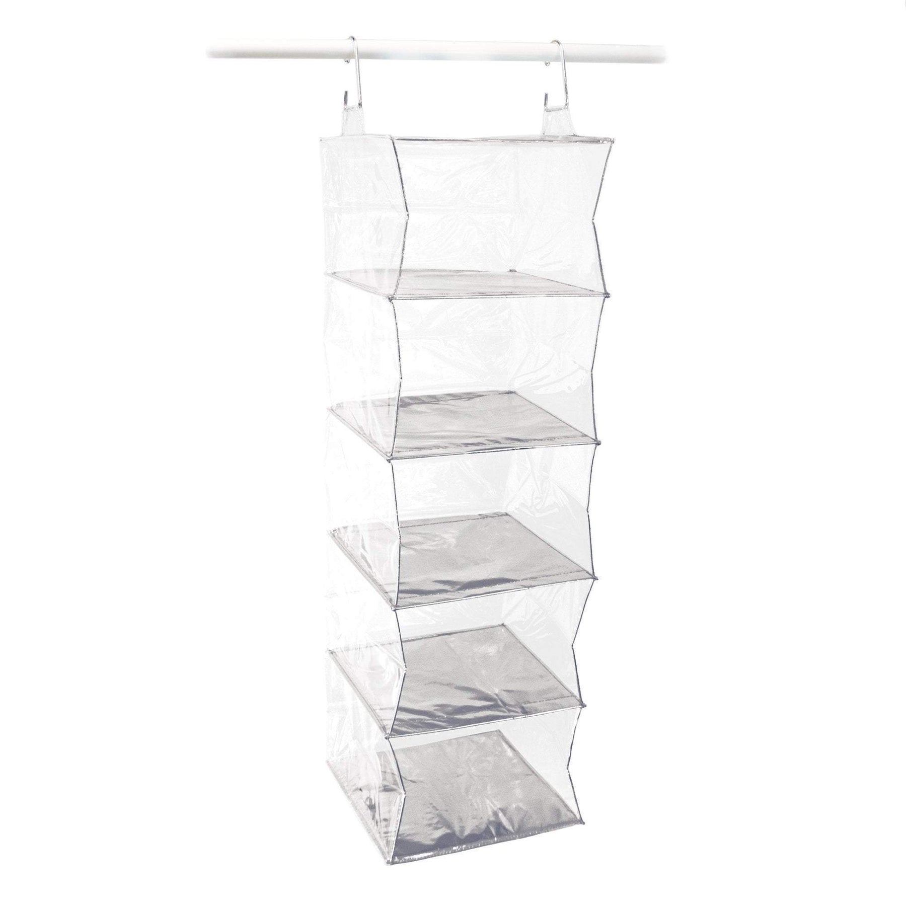 3pc Completely Clear Invisible Storage Bins / Tapered Totes –