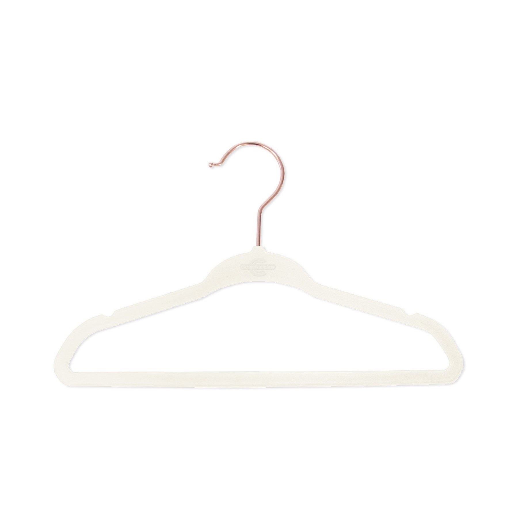 Kids White Velvet Suit Hanger (11 5/8 X 3/16)