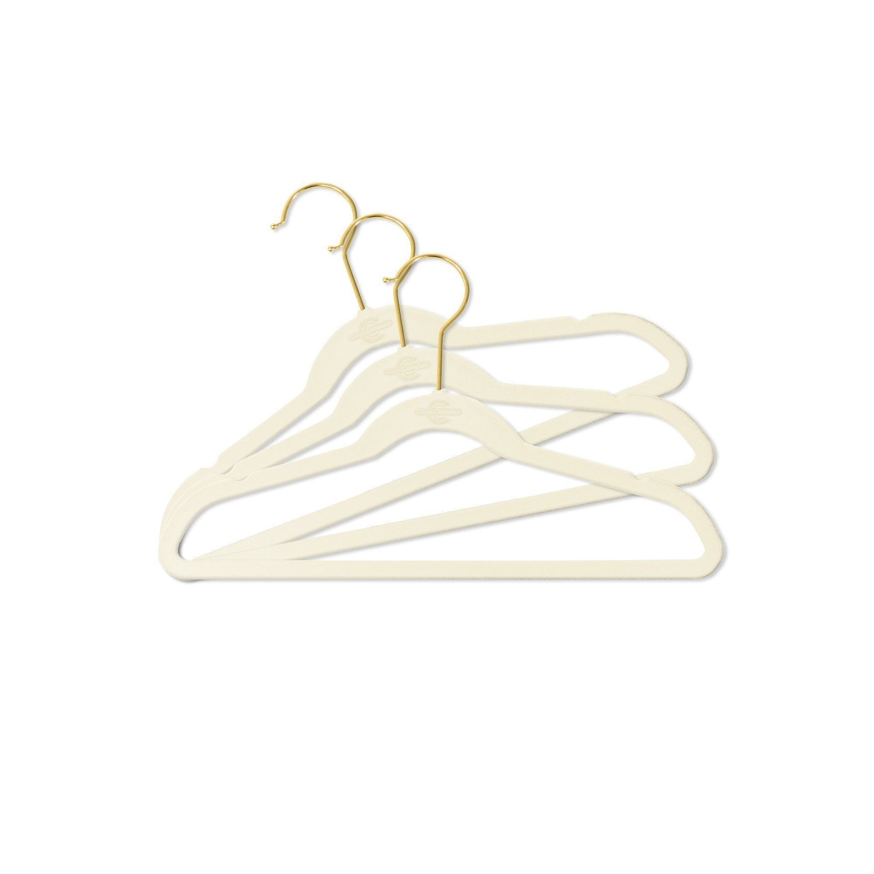 Dropship Pack Of 10 Beige Velvet Hangers 17.5 Huggable Hangers With Rose  Gold Chrome Hook; Light Weight Non-Slip; Closet Hanger For Men Women; Kids  Hangers Velvet. Ultra Slim Velvet Hangers to Sell
