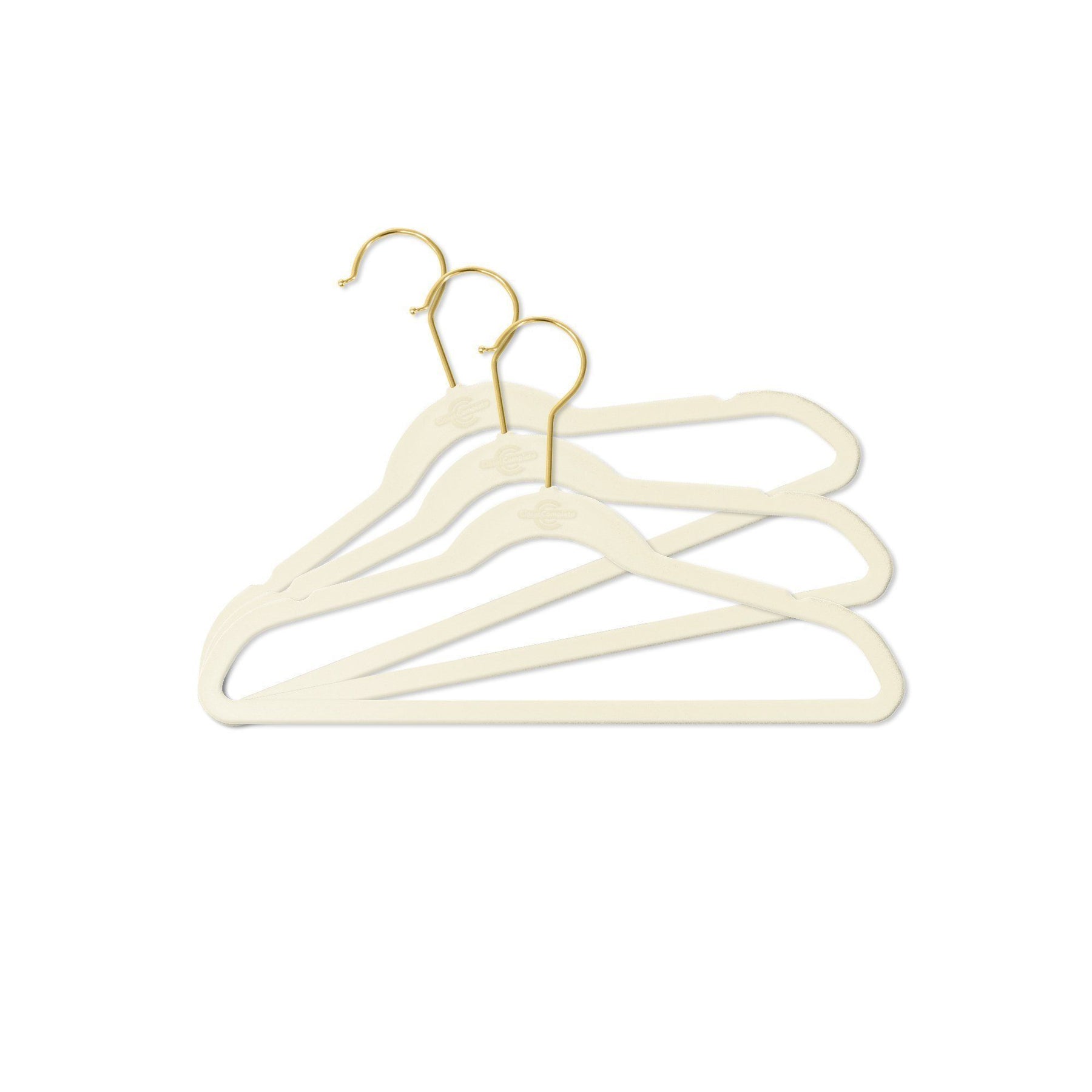  BBFISH Kids Velvet Hangers with Rose Gold Hooks, 50