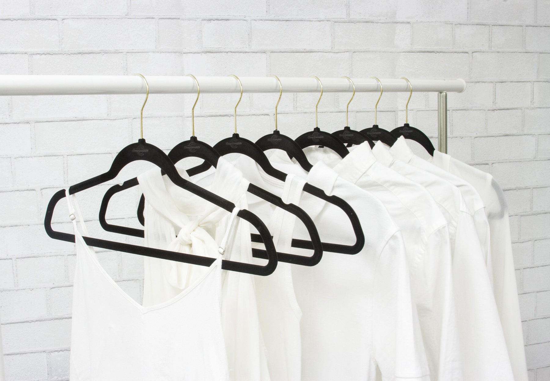 Velvet Hangers: Black Velvet Display Dress Hanger