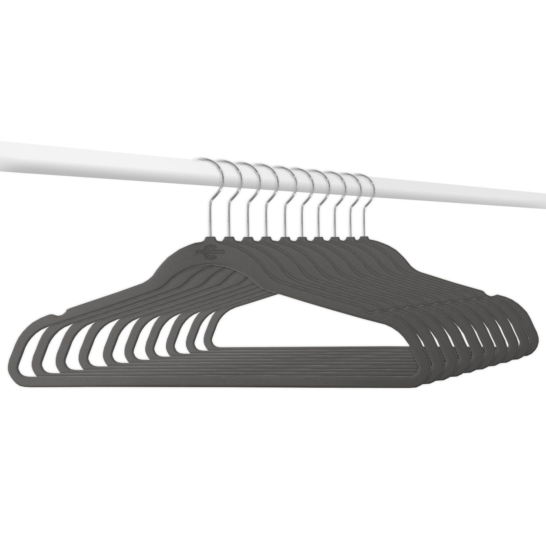 Closet Complete 50 Pack 'Elite Quality' Velvet hangers - Ivory