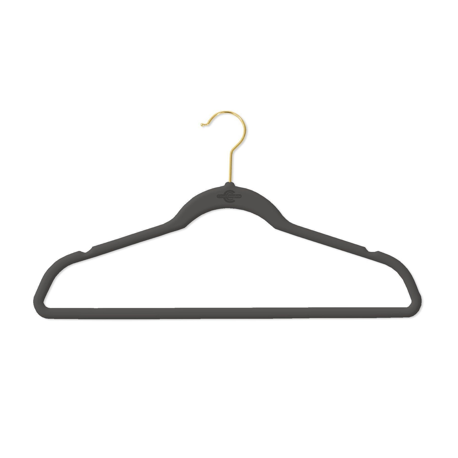 Casafield 50 Velvet Kid's Hangers - 14 Size for Children's Clothes - Gray