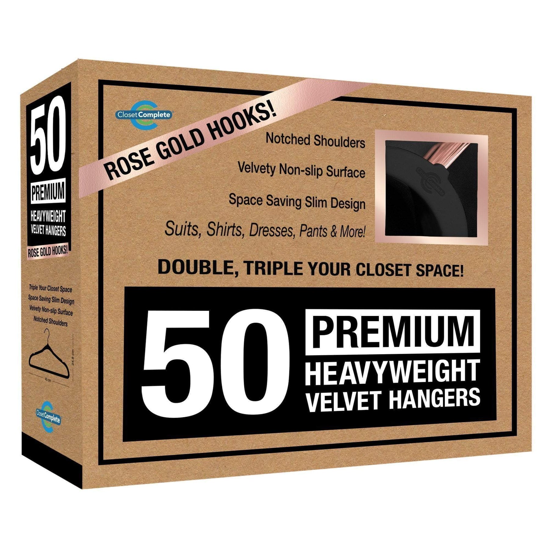 Flocked Hangers - Two 50-packs