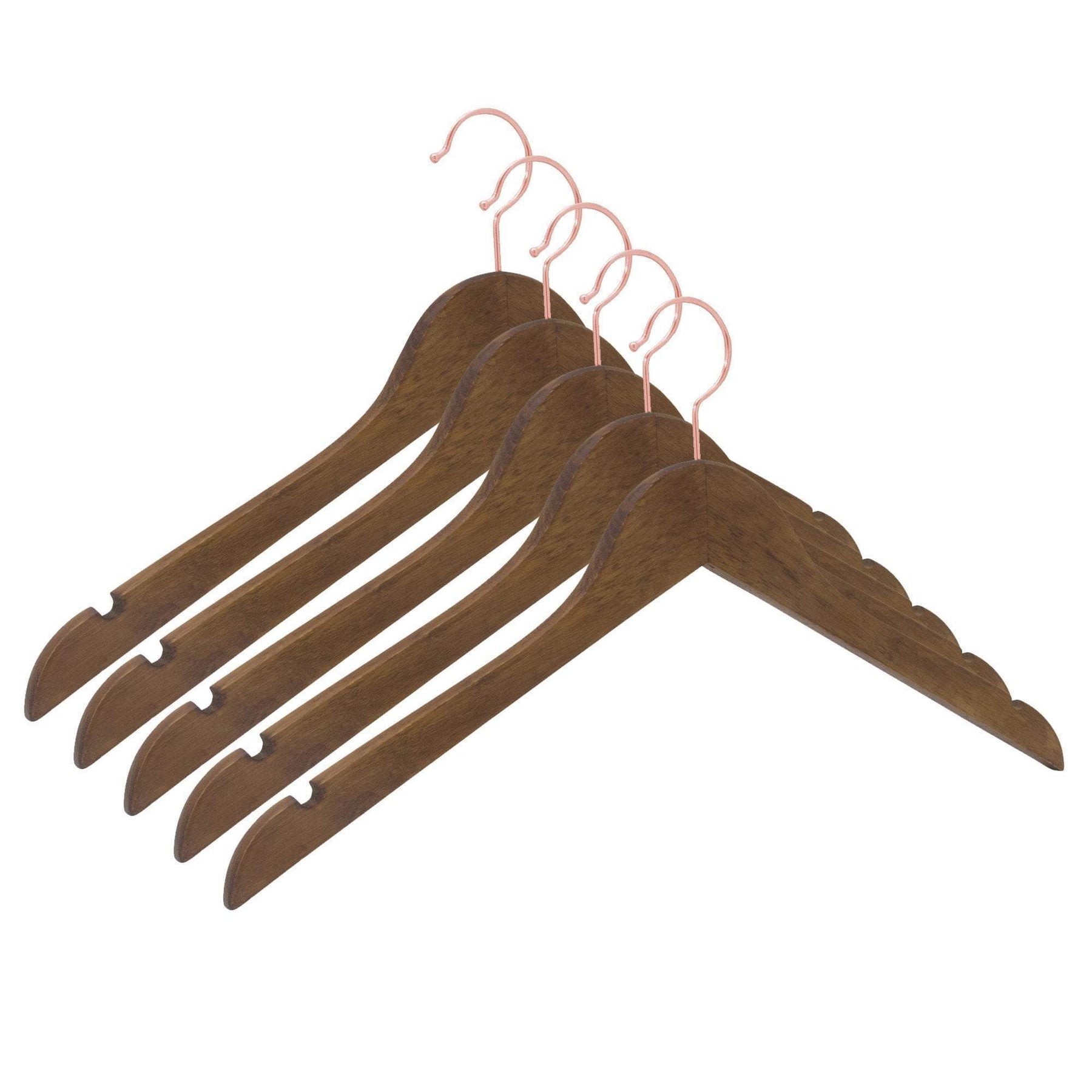 Heavy Duty Wooden Wood Clothes Hangers Walnut Coat Suit Dress Pants Shirt  Hanger for sale online