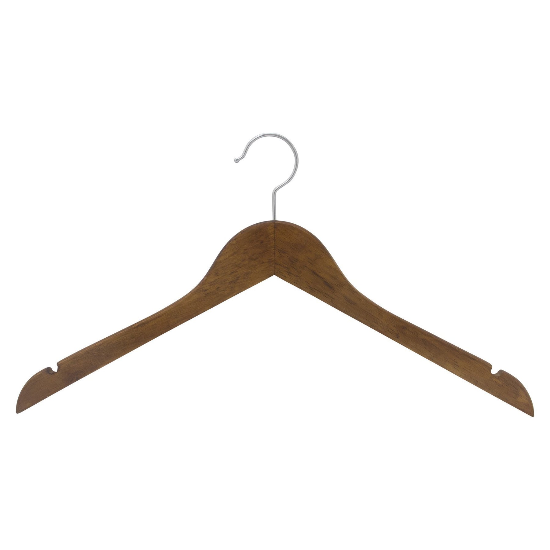  Wood Grain Premium Plastic Hangers- Space Saving Coat