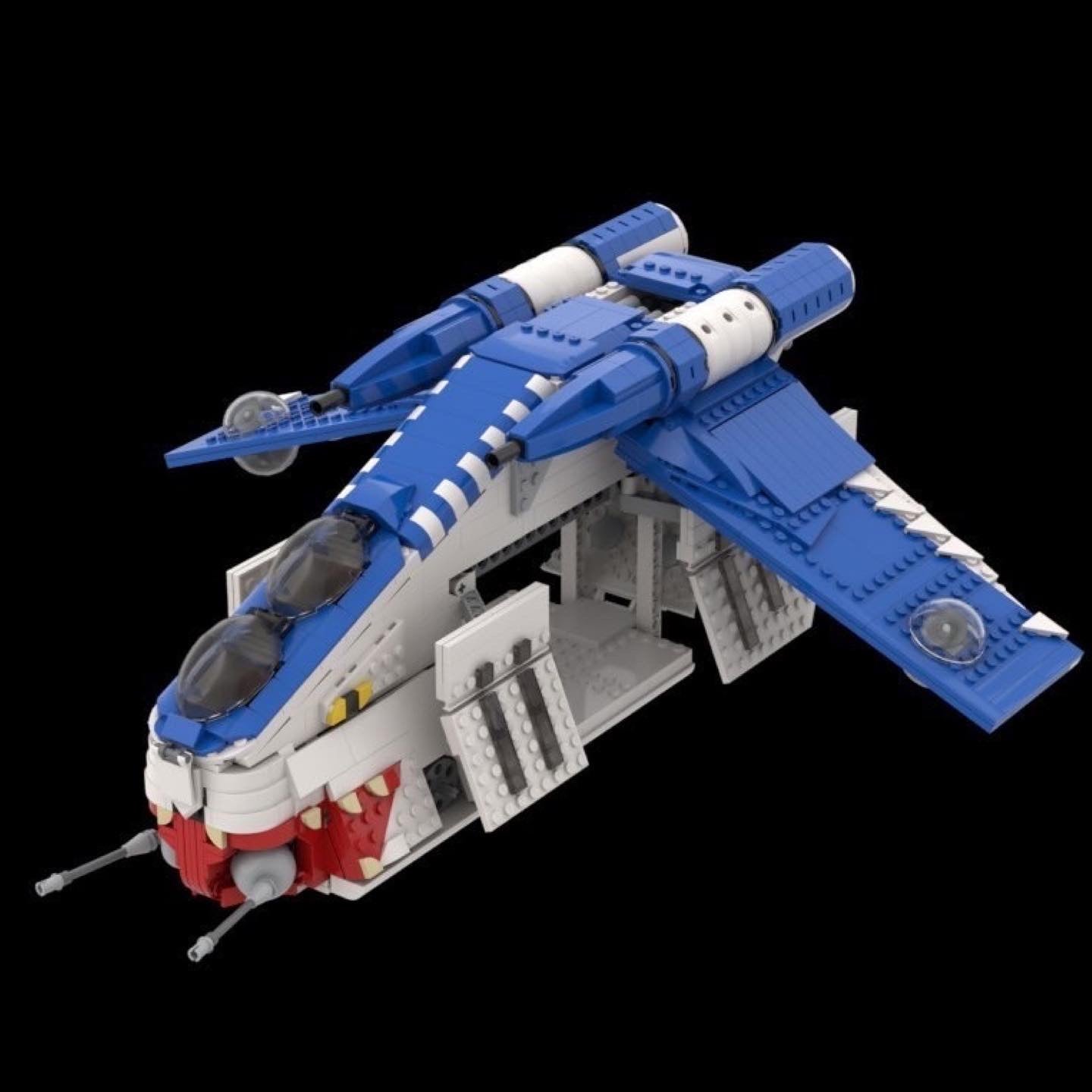 Géneric Space Wars LAAT muunilinst 10 Gunship Building Kit, Interstellar  Impers Starship Model Toys Creative Military Helicopter Building Blocks  Sets