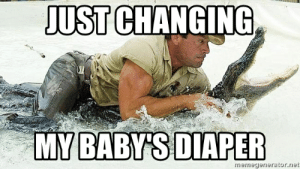 diaper changing meme for anti roll changing mat guide