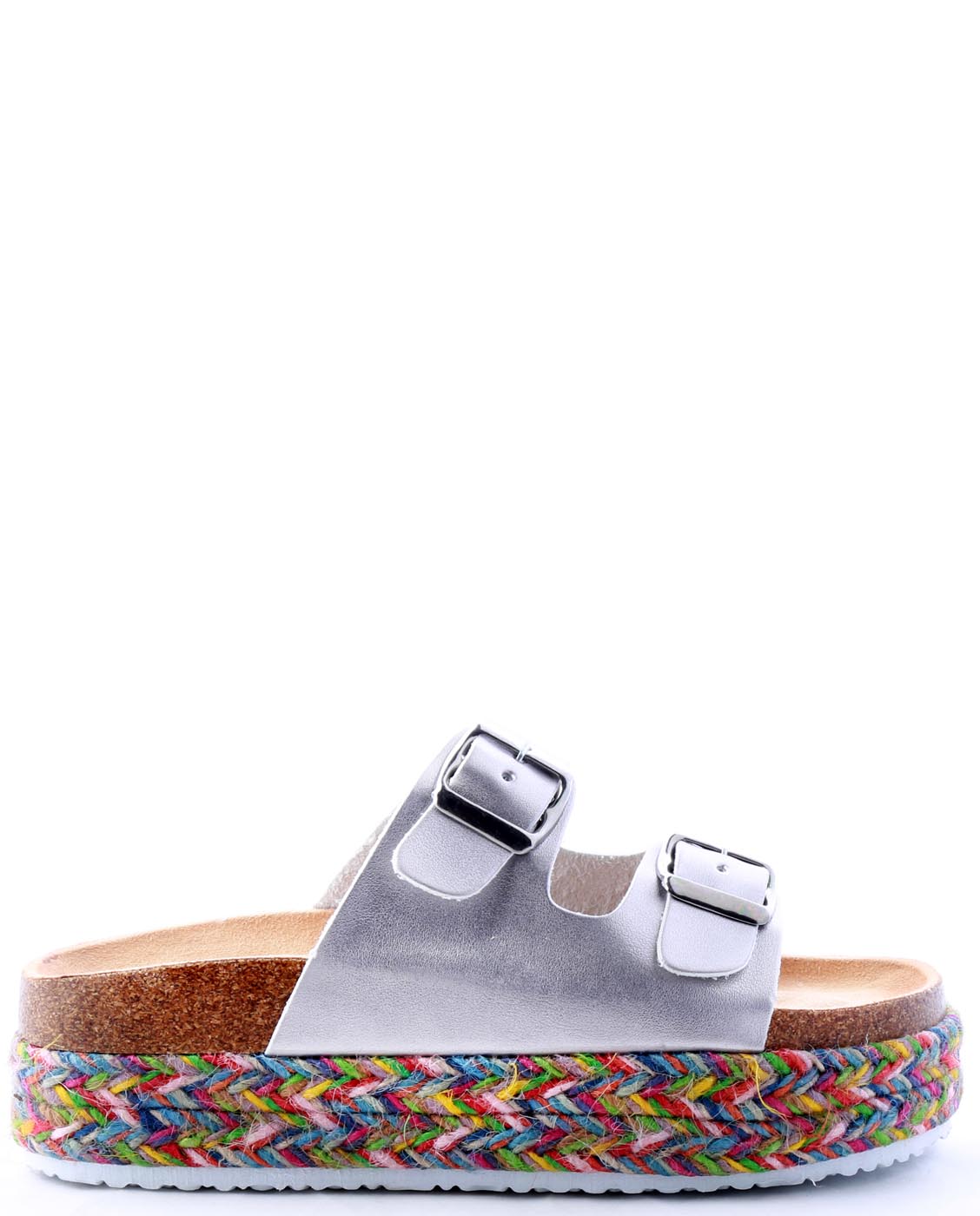 rainbow platform flip flops