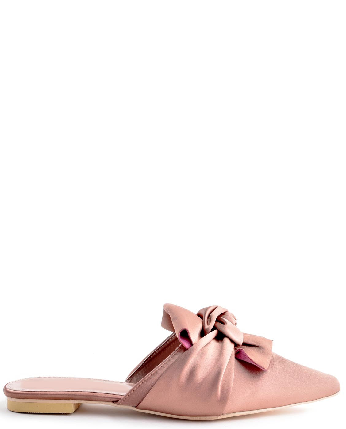 satin pointed toe flats