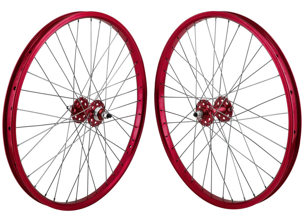 red bmx wheels