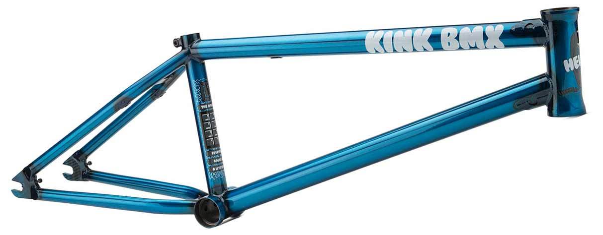 trans blue bmx frame